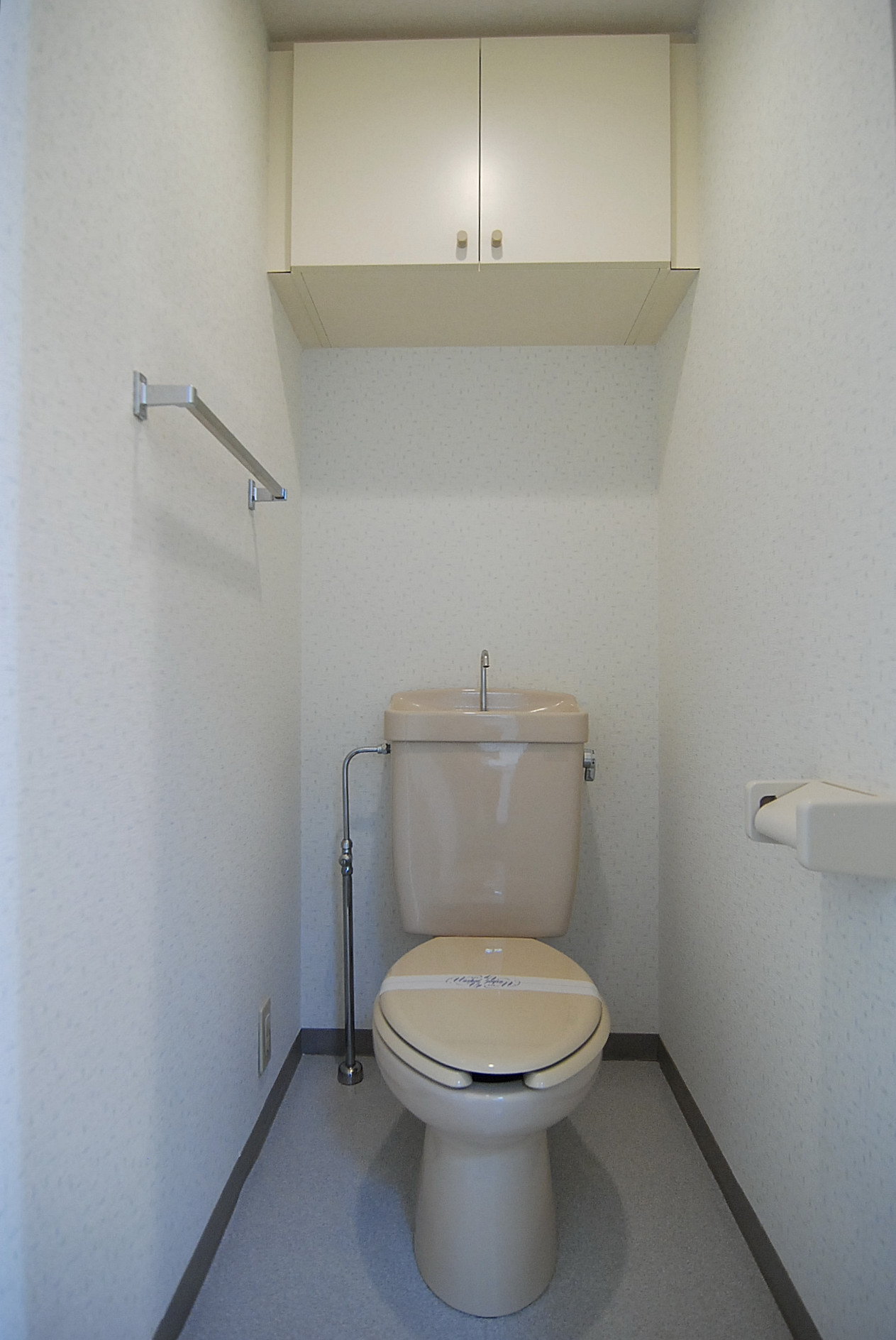 Bath. Storage shelves equipped on the top Warm water washing toilet seat also can be attached.