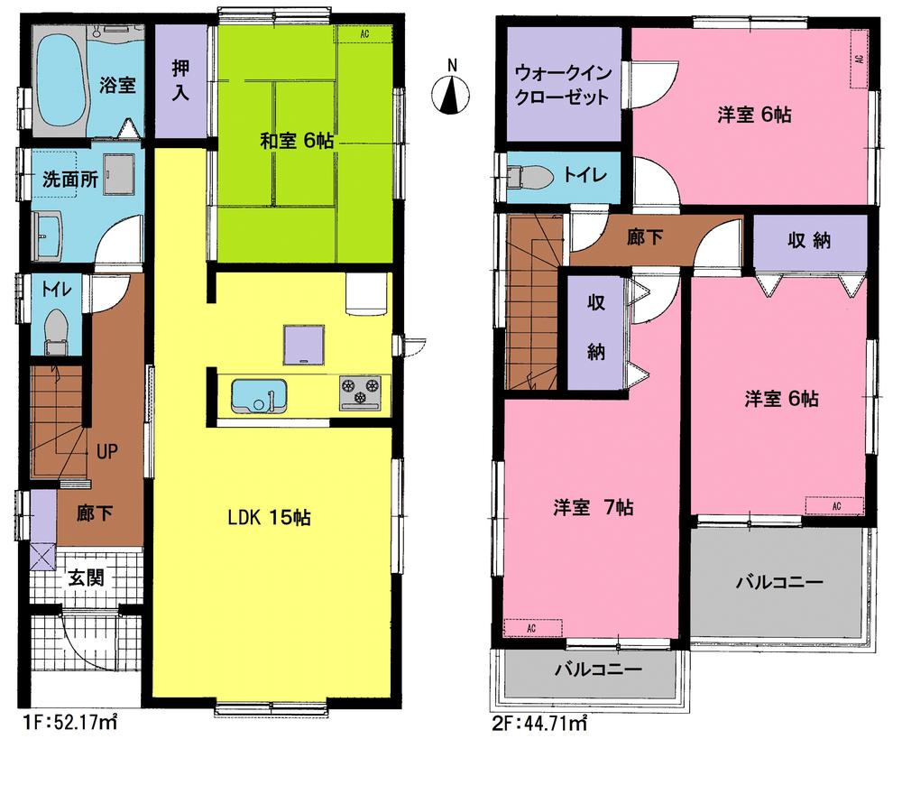 Floor plan. (3 Building), Price 28.8 million yen, 4LDK+S, Land area 96.7 sq m , Building area 96.88 sq m