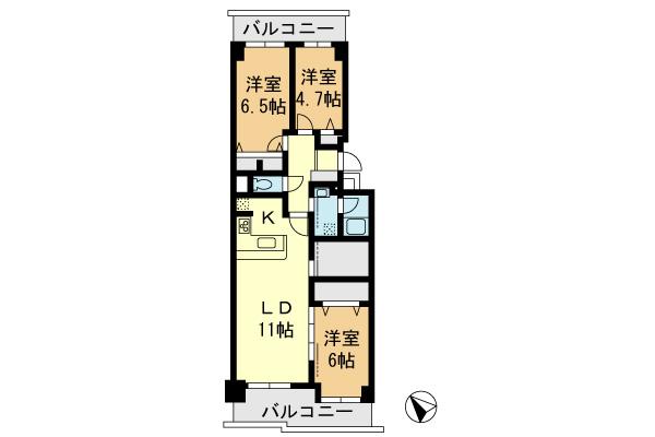 Floor plan. 3LDK + S (storeroom), Price 26,800,000 yen, Occupied area 75.38 sq m , Balcony area 14.53 sq m