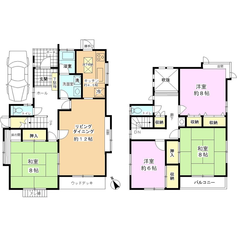 Floor plan. 32,800,000 yen, 4LDK, Land area 165.98 sq m , Building area 117.58 sq m