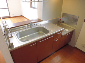 Kitchen.  ☆ Two-neck can be installed in the counter kitchen ☆ 