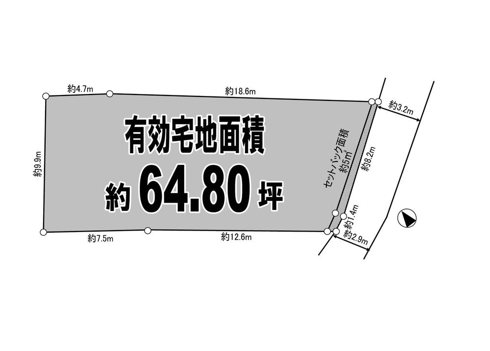 Compartment figure. Land price 33,800,000 yen, Land area 220.92 sq m