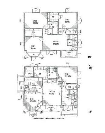 Floor plan. 72 million yen, 4LDK, Land area 254.55 sq m , Building area 168.04 sq m
