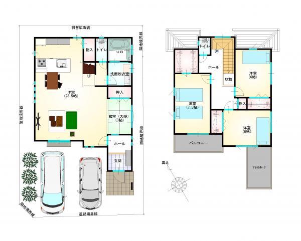 Floor plan. 37,200,000 yen, 4LDK, Land area 132.28 sq m , Building area 112.61 sq m