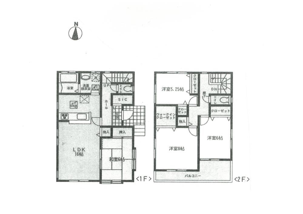 Floor plan. 32.7 million yen, 4LDK, Land area 121.23 sq m , Building area 106.08 sq m (C Building floor plan)