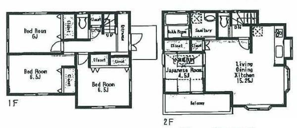 Floor plan. 29,800,000 yen, 4LDK, Land area 149 sq m , Building area 94.19 sq m