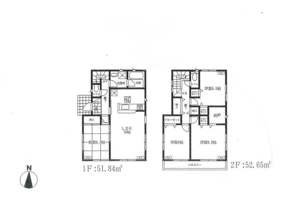 Floor plan. 31,800,000 yen, 4LDK, Land area 121.97 sq m , Building area 104.49 sq m (1 Building Floor)