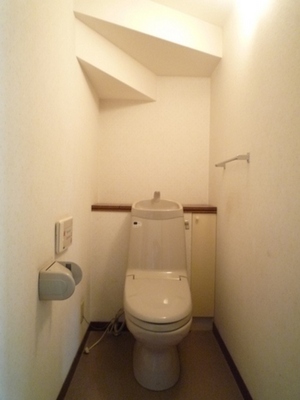 Toilet. First floor toilet. It is convenient there is a toilet on the second floor.