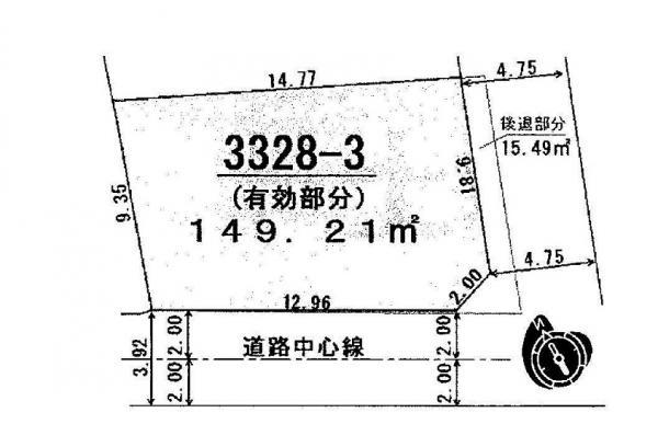 Compartment figure. Land price 18,800,000 yen, Land area 149.21 sq m