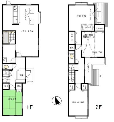 Floor plan. 29,800,000 yen, 4LDK, Land area 141.3 sq m , Building area 111.37 sq m