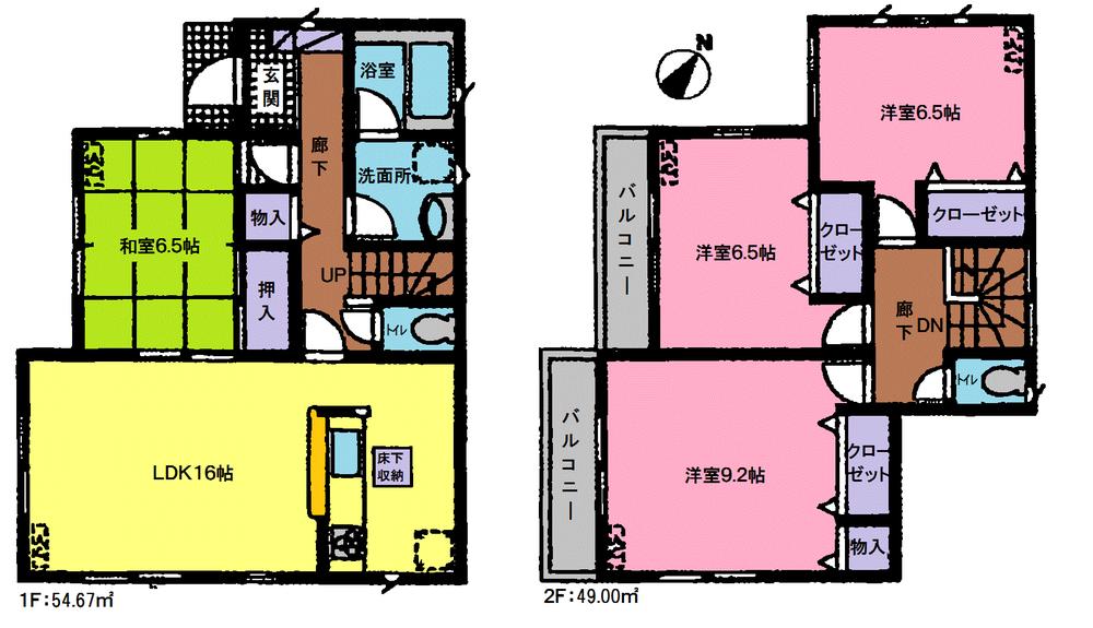 Floor plan. (10 Building), Price 22,800,000 yen, 4LDK, Land area 150.04 sq m , Building area 103.67 sq m