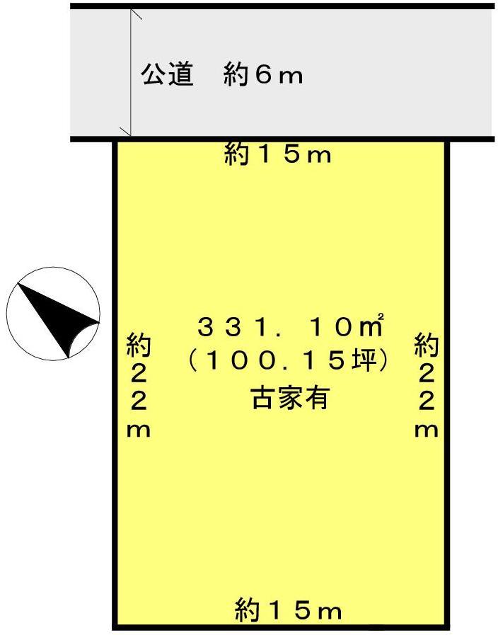 Compartment figure. Land price 25 million yen, Land area 331.1 sq m
