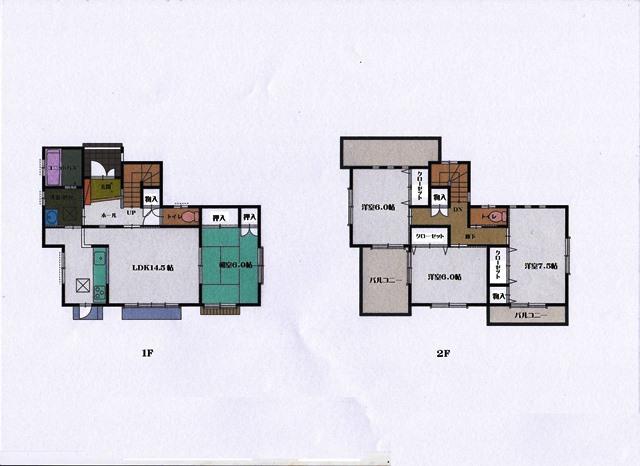 Floor plan. 22,900,000 yen, 4LDK, Land area 159.9 sq m , Building area 102.68 sq m floor plan