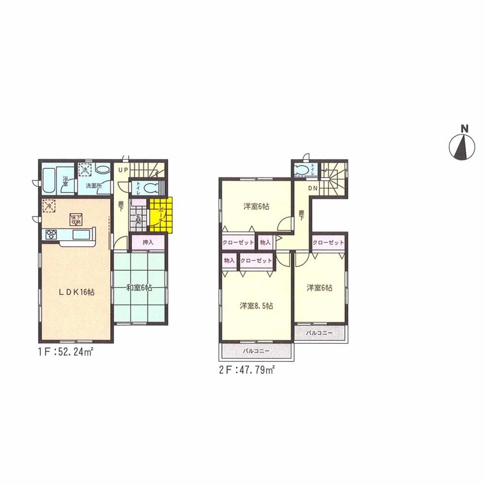 Floor plan. (1 Building), Price 30,900,000 yen, 4LDK, Land area 150.01 sq m , Building area 100.03 sq m