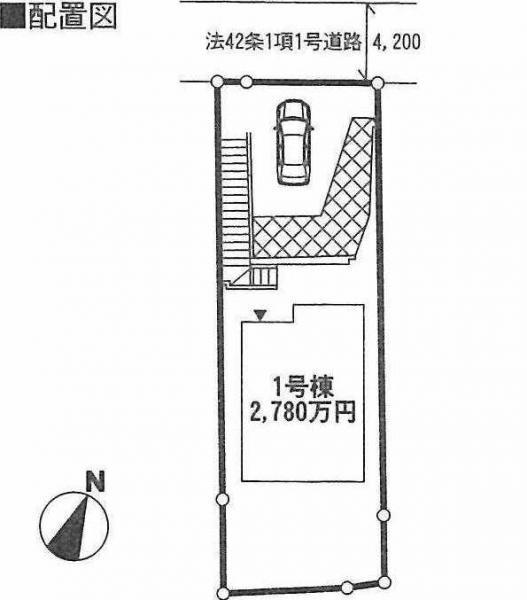 Compartment figure. 25,800,000 yen, 4LDK, Land area 210 sq m , Building area 97.2 sq m
