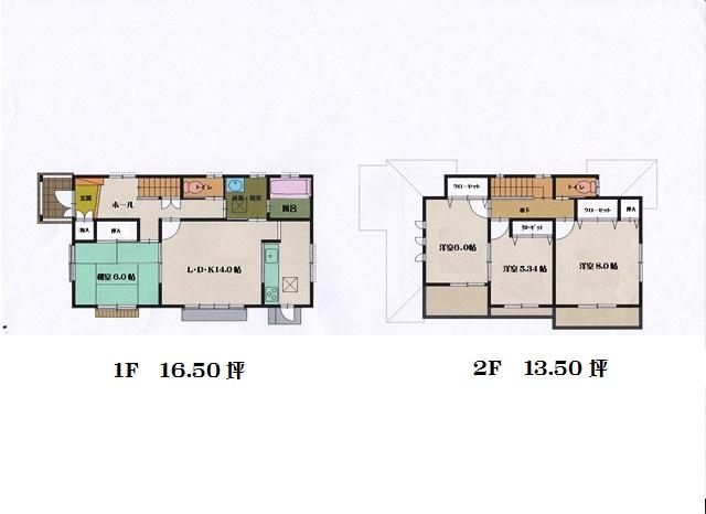 Floor plan. 23,900,000 yen, 4LDK, Land area 159.71 sq m , Building area 99.36 sq m floor plan