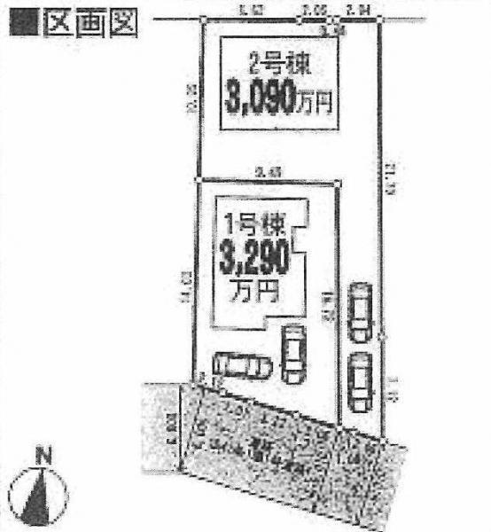 Compartment figure. 25,900,000 yen, 4LDK, Land area 186.22 sq m , Building area 101.65 sq m