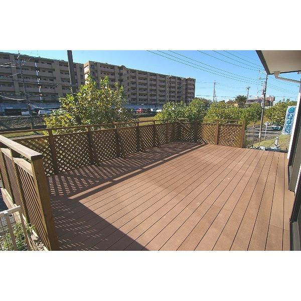 Other local. Large wood deck