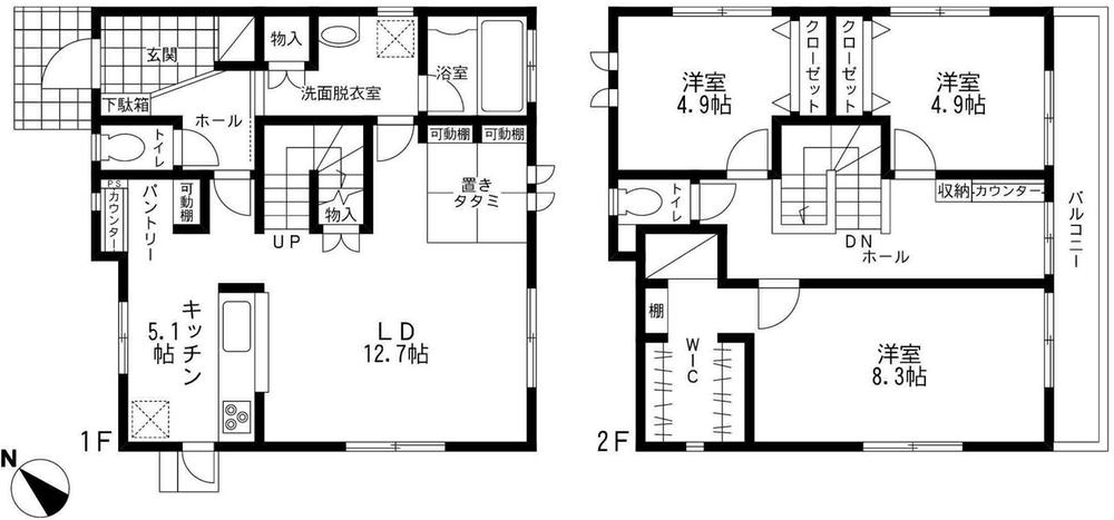 Floor plan. 23.5 million yen, 3LDK, Land area 217.48 sq m , Building area 103.1 sq m