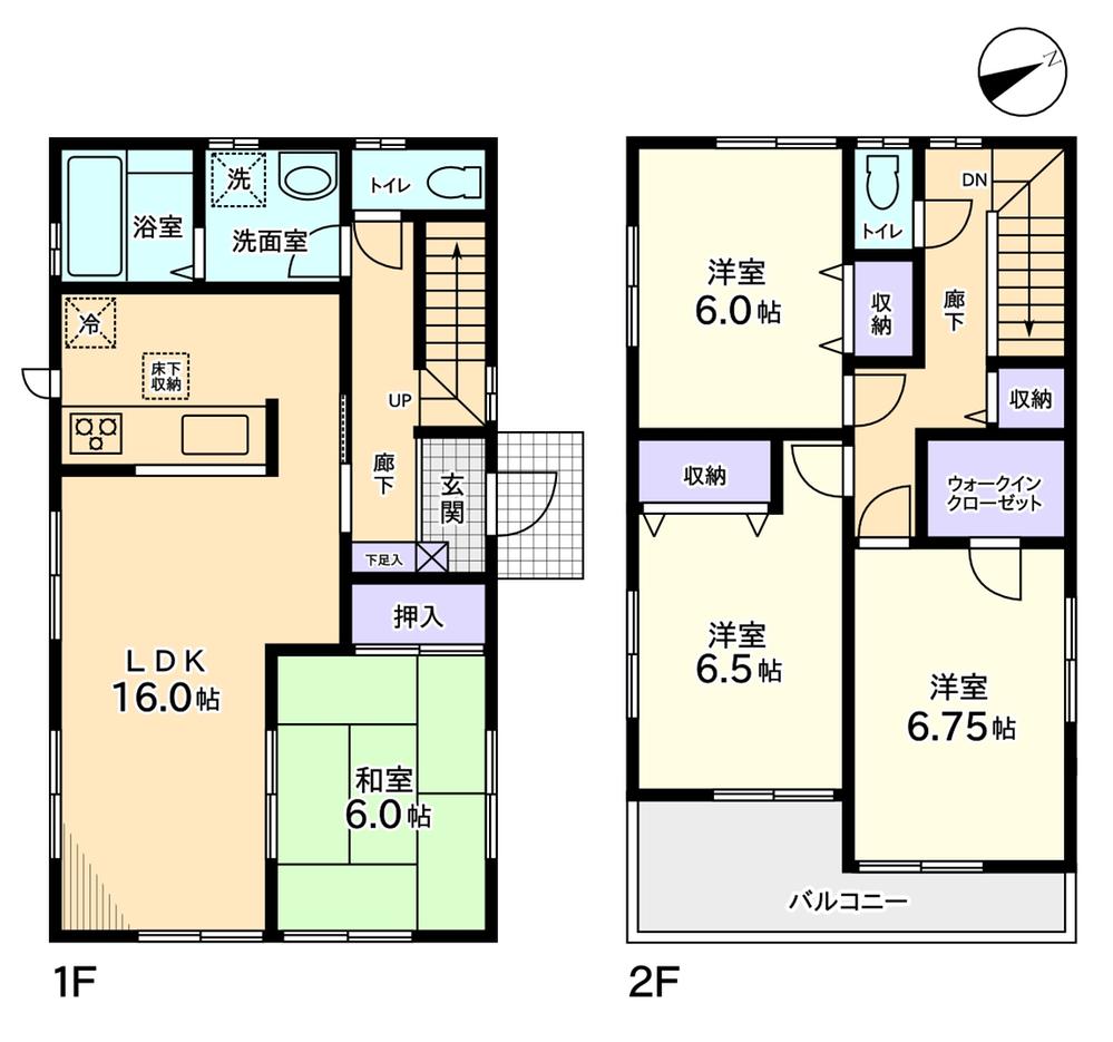 Floor plan. (1 Building), Price 15.8 million yen, 4LDK, Land area 159.34 sq m , Building area 101.85 sq m