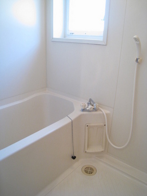 Bath. Bright bathroom of with window