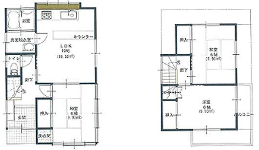 Floor plan. 11.8 million yen, 3LDK, Land area 100.39 sq m , Building area 85.09 sq m   ◆ Veranda is easy to use in two directions.