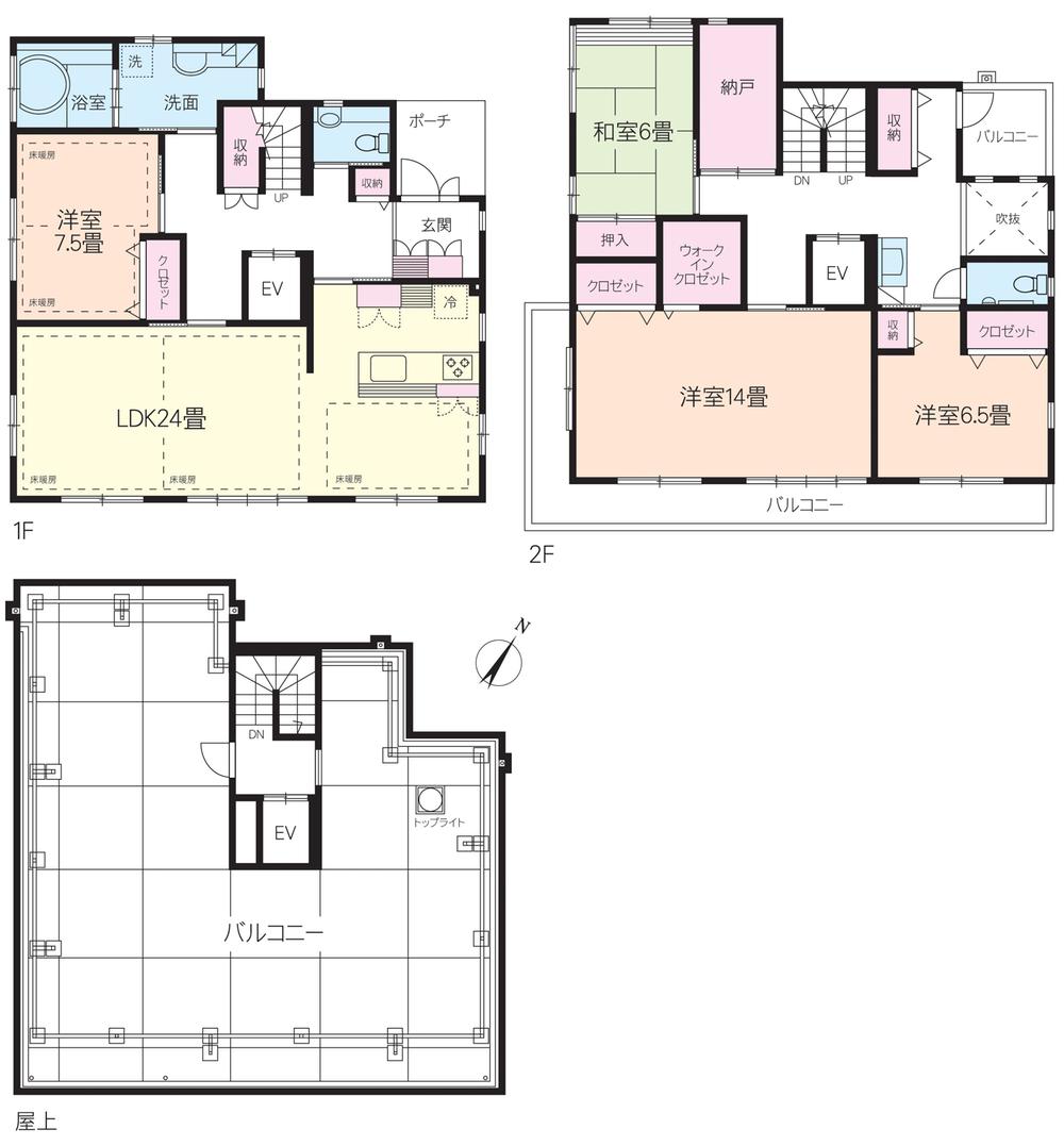 Floor plan. 29,800,000 yen, 4LDK + S (storeroom), Land area 183.66 sq m , Building area 172.95 sq m