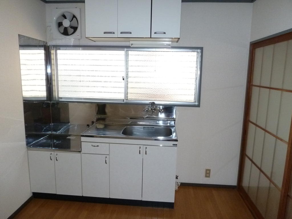 Kitchen. Bright kitchen has a window