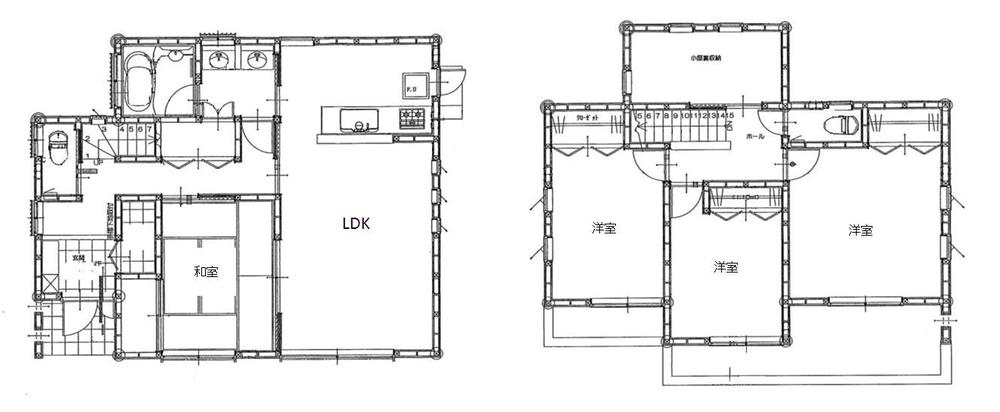 Floor plan. 22,900,000 yen, 4LDK, Land area 172.41 sq m , Building area 104.33 sq m