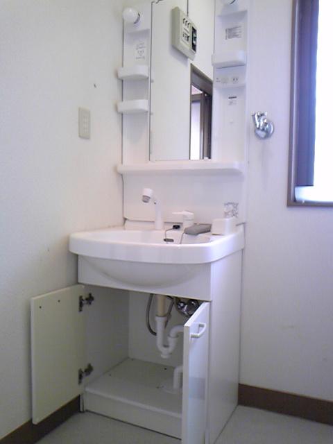 Wash basin, toilet. Indoor (March 2012) shooting