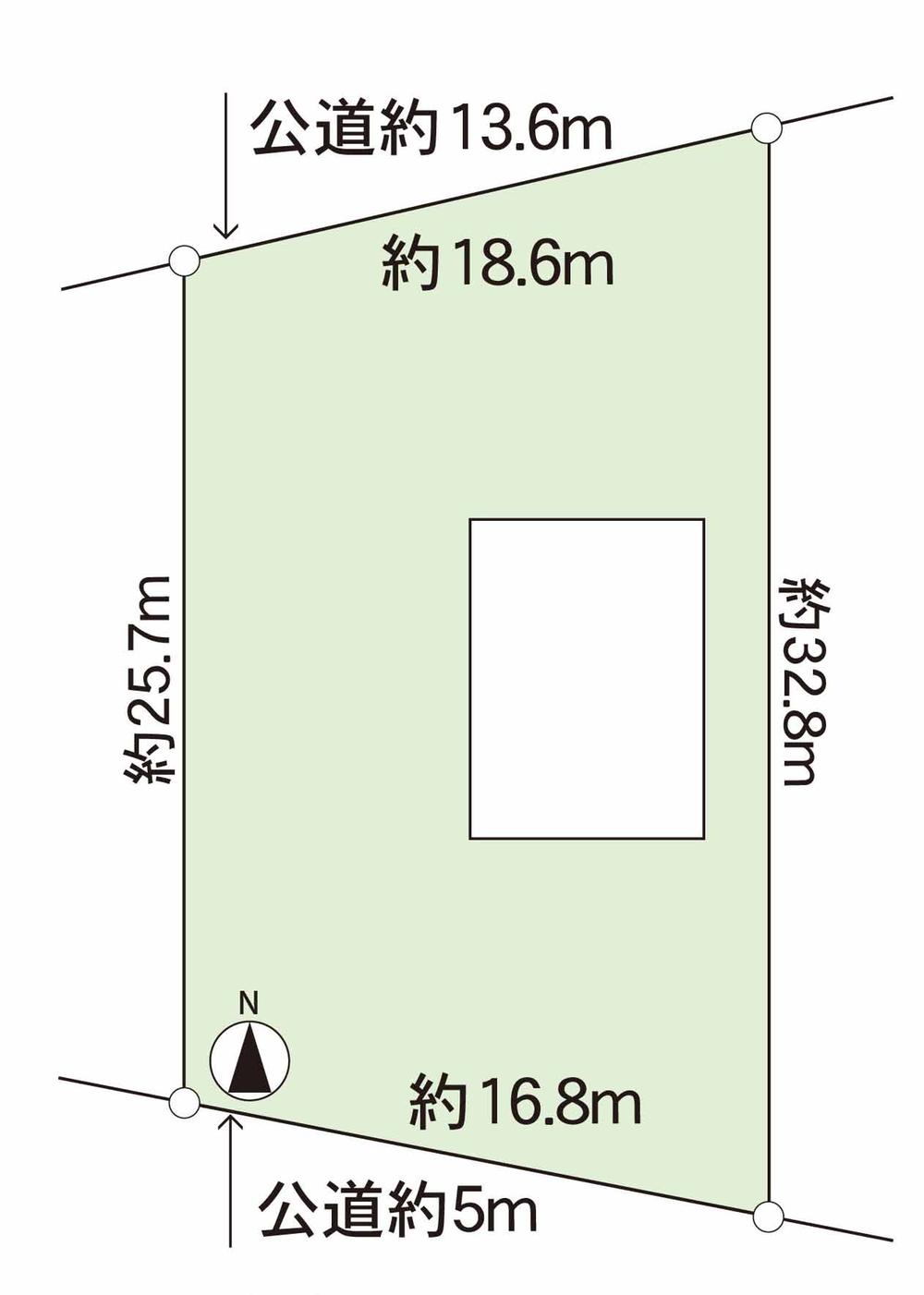 Compartment figure. Land price 21 million yen, Land area 508.64 sq m