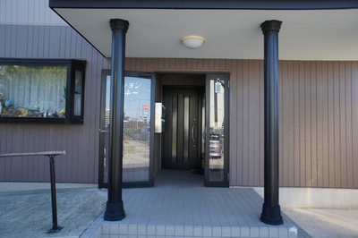 Entrance. Building entrance