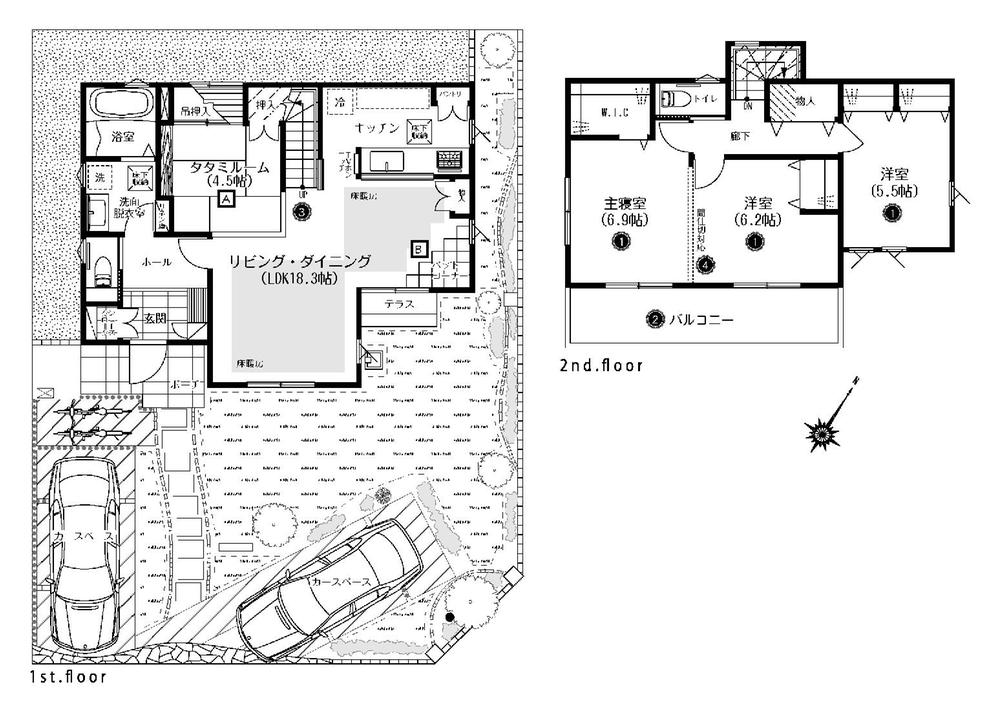 Floor plan. Cafe style of living that life has become fashionable