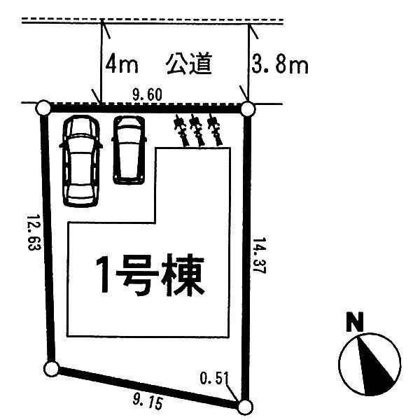 Compartment figure. 17.8 million yen, 4LDK, Land area 123.43 sq m , Building area 98.95 sq m