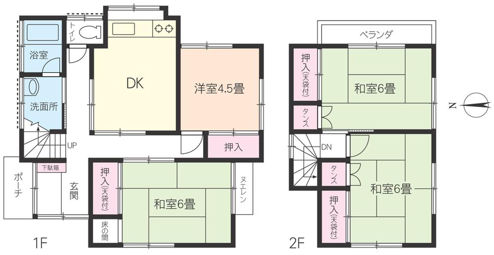 Floor plan. 3.5 million yen, 4DK, Land area 110.93 sq m , Building area 75.76 sq m