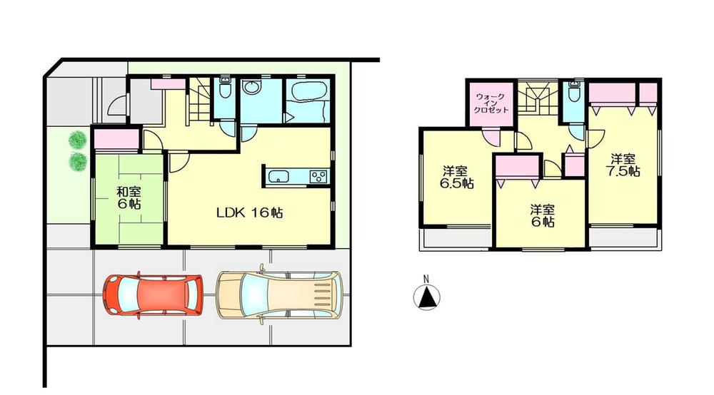 Floor plan. 17,900,000 yen, 4LDK + S (storeroom), Land area 142.81 sq m , Building area 105.16 sq m
