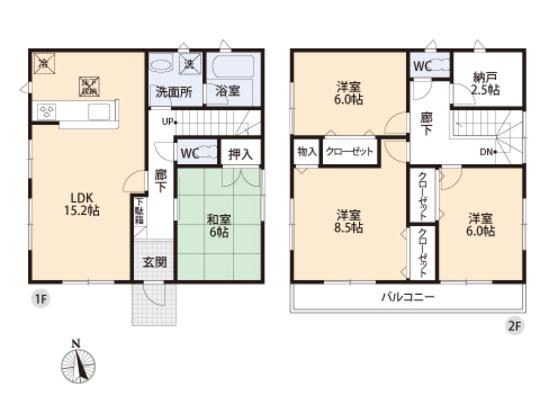 Floor plan. 22,800,000 yen, 4LDK, Land area 131.83 sq m , Building area 102.87 sq m floor plan