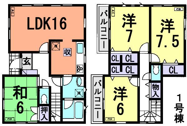 Floor plan. 17.8 million yen, 4LDK, Land area 148.42 sq m , Building area 100.3 sq m