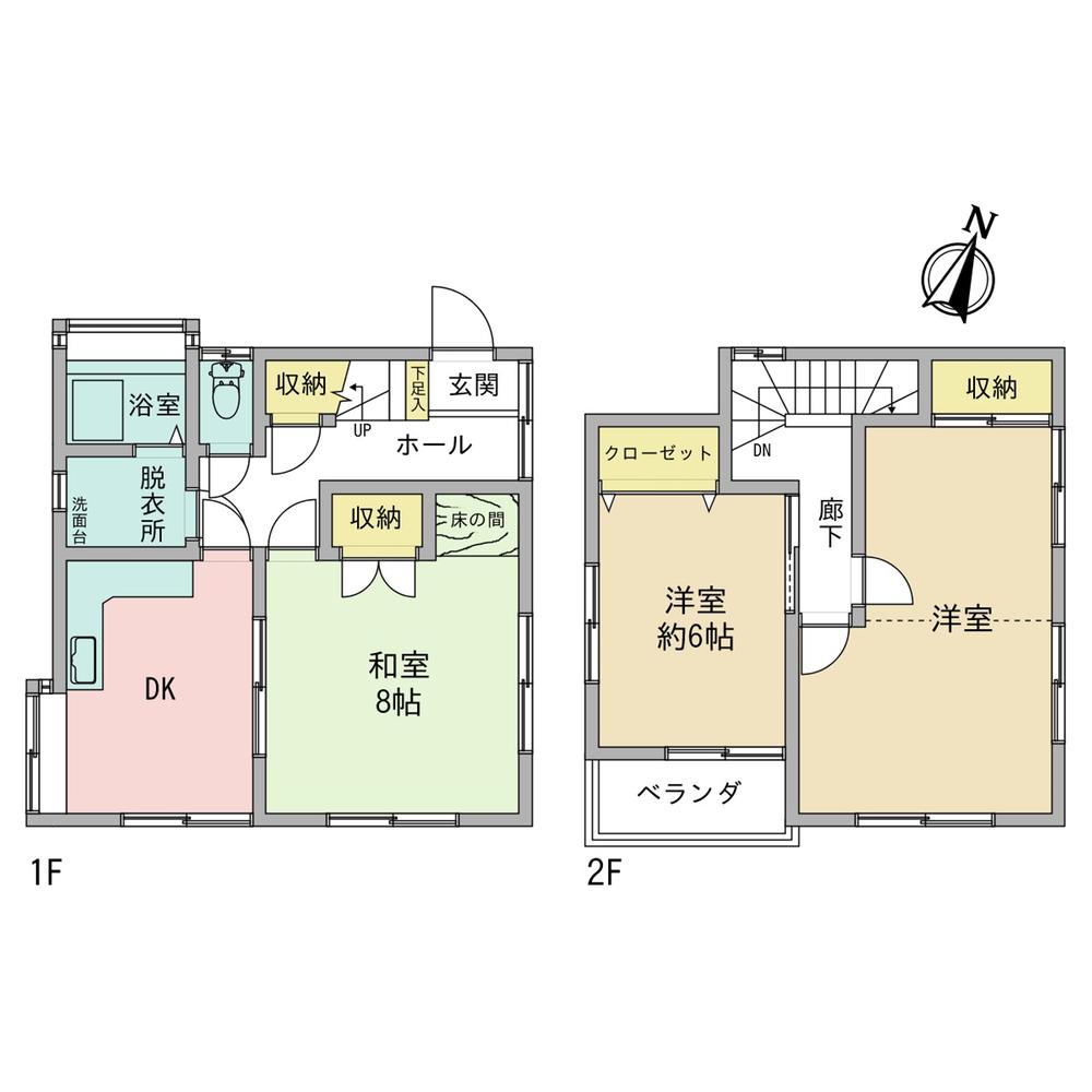 Floor plan. 11.6 million yen, 3DK, Land area 109.13 sq m , Building area 77 sq m