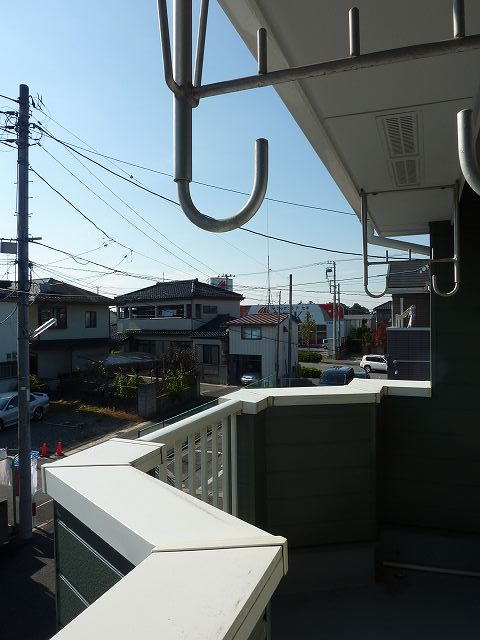Balcony. There is a large balcony.