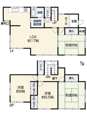 Floor plan. 10.8 million yen, 4LDK, Land area 158.79 sq m , Building area 105.98 sq m
