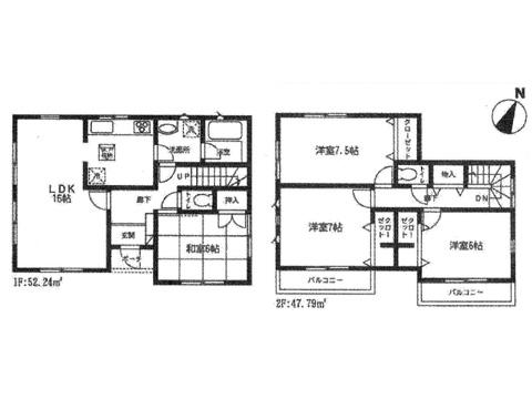 Floor plan. 16.8 million yen, 4LDK, Land area 151.69 sq m , Building area 100.03 sq m