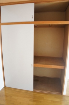 Receipt. Upper closet with storage