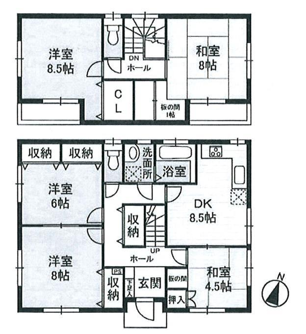 Floor plan. 19,800,000 yen, 5DK, Land area 227.38 sq m , Building area 112.61 sq m
