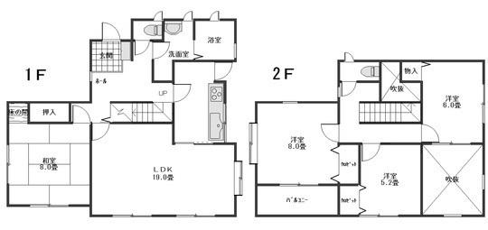 Floor plan. 18 million yen, 4LDK, Land area 193.81 sq m , Building area 113.44 sq m