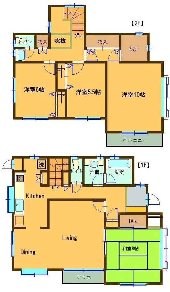 Floor plan. 19,800,000 yen, 4LDK + S (storeroom), Land area 200.17 sq m , Building area 121.31 sq m