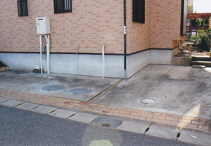 Parking lot. Spacious parking lot two space