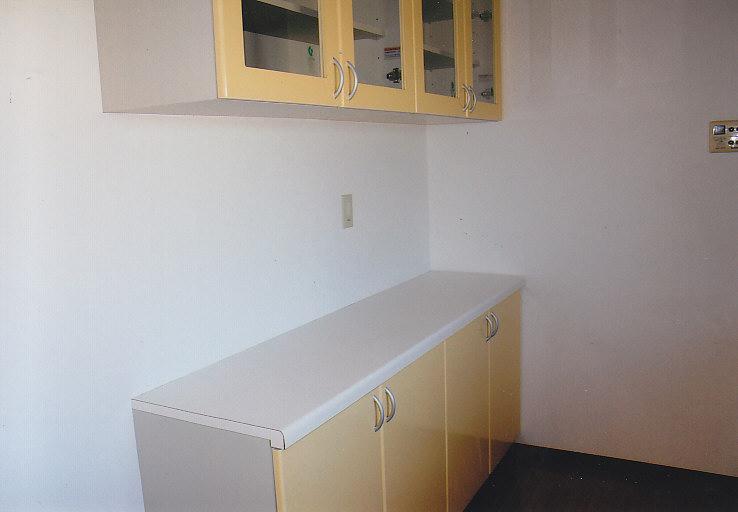 Kitchen. Kitchen and a set of cabinet