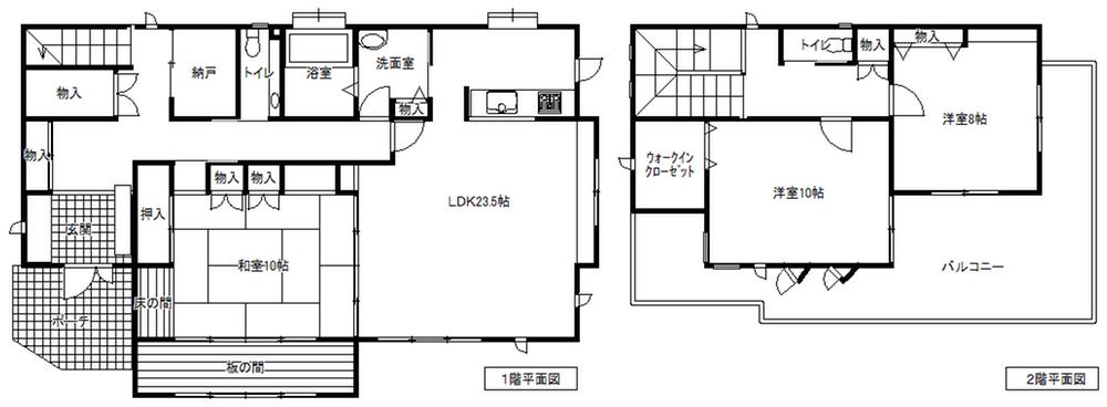 Floor plan. 36,800,000 yen, 3LDK + S (storeroom), Land area 517.62 sq m , Building area 166.77 sq m