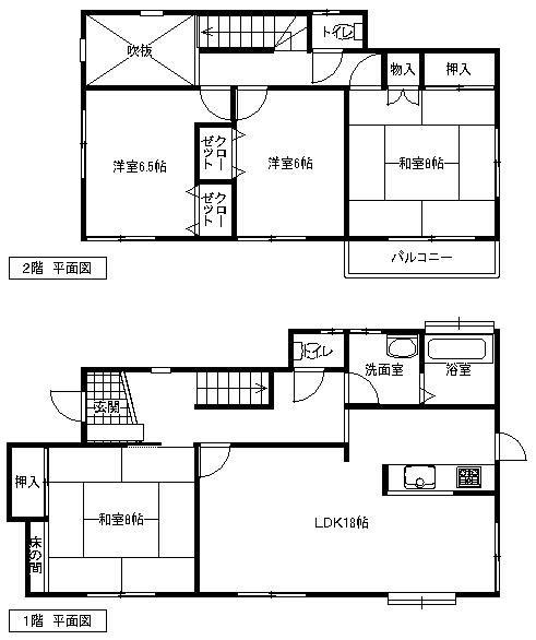 Floor plan. 11.3 million yen, 4LDK, Land area 218.8 sq m , Building area 111.78 sq m